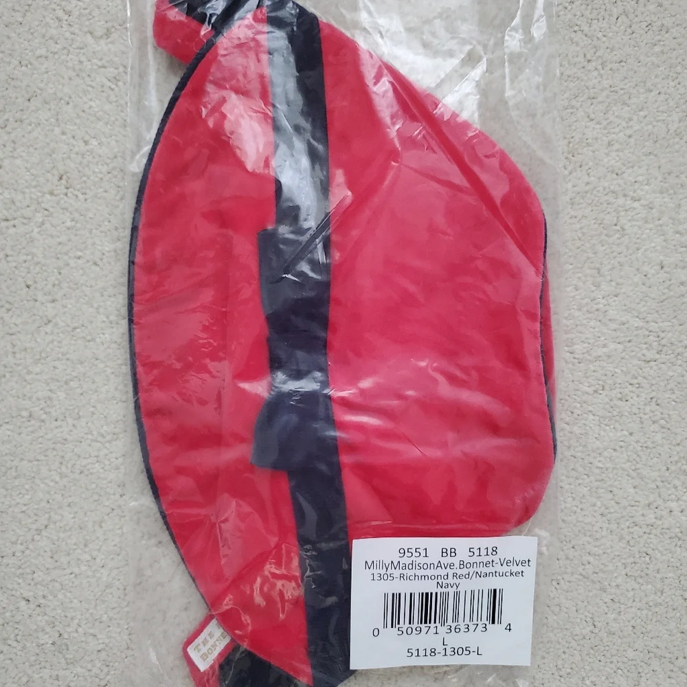 NEW TBBC Milly Madison Ave Girls Bonnet Richmond Red Nantucket Navy szL